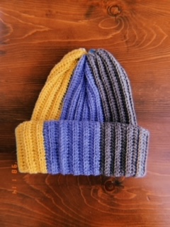 A picture of a crocheted hat.